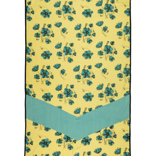 Large Towel - Coquelicot / Aqua One Size