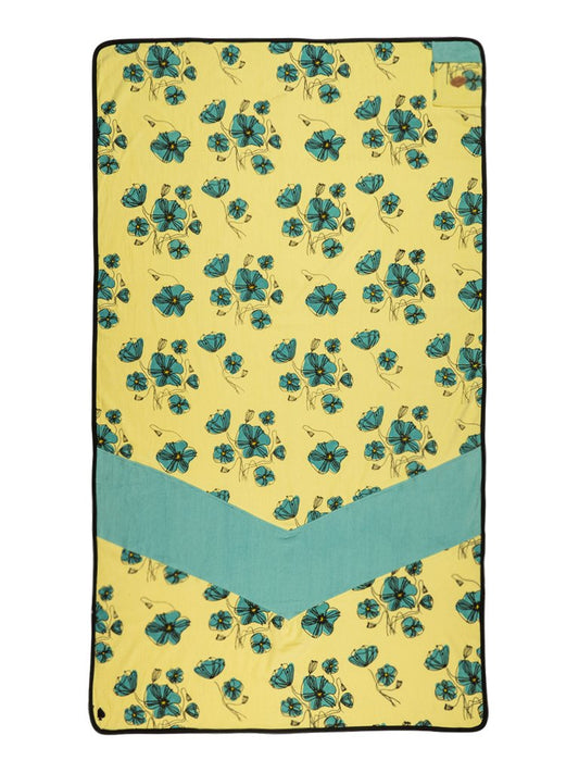 Large Towel - Coquelicot / Aqua One Size