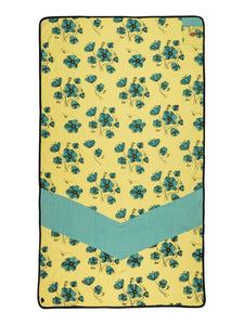 Grande serviette de plage - Coquelicot / Aqua