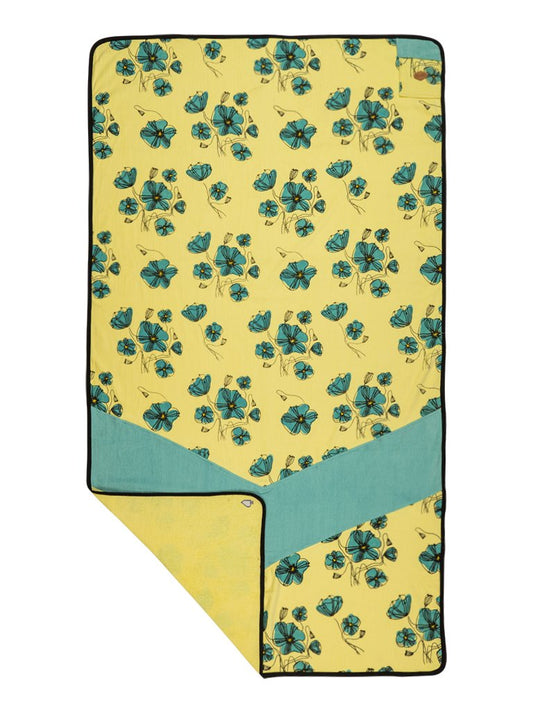 Large Towel - Coquelicot / Aqua One Size