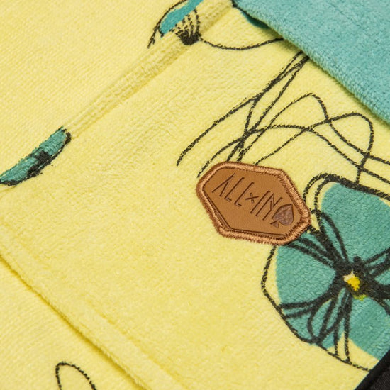 Large Towel - Coquelicot / Aqua One Size