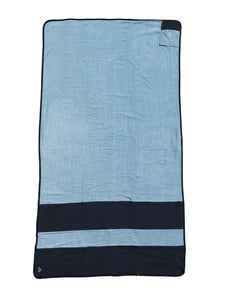 Grande serviette de plage - Bleu vert