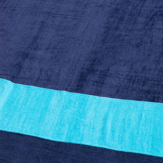 Large Towel - Turquoise Navy One Size