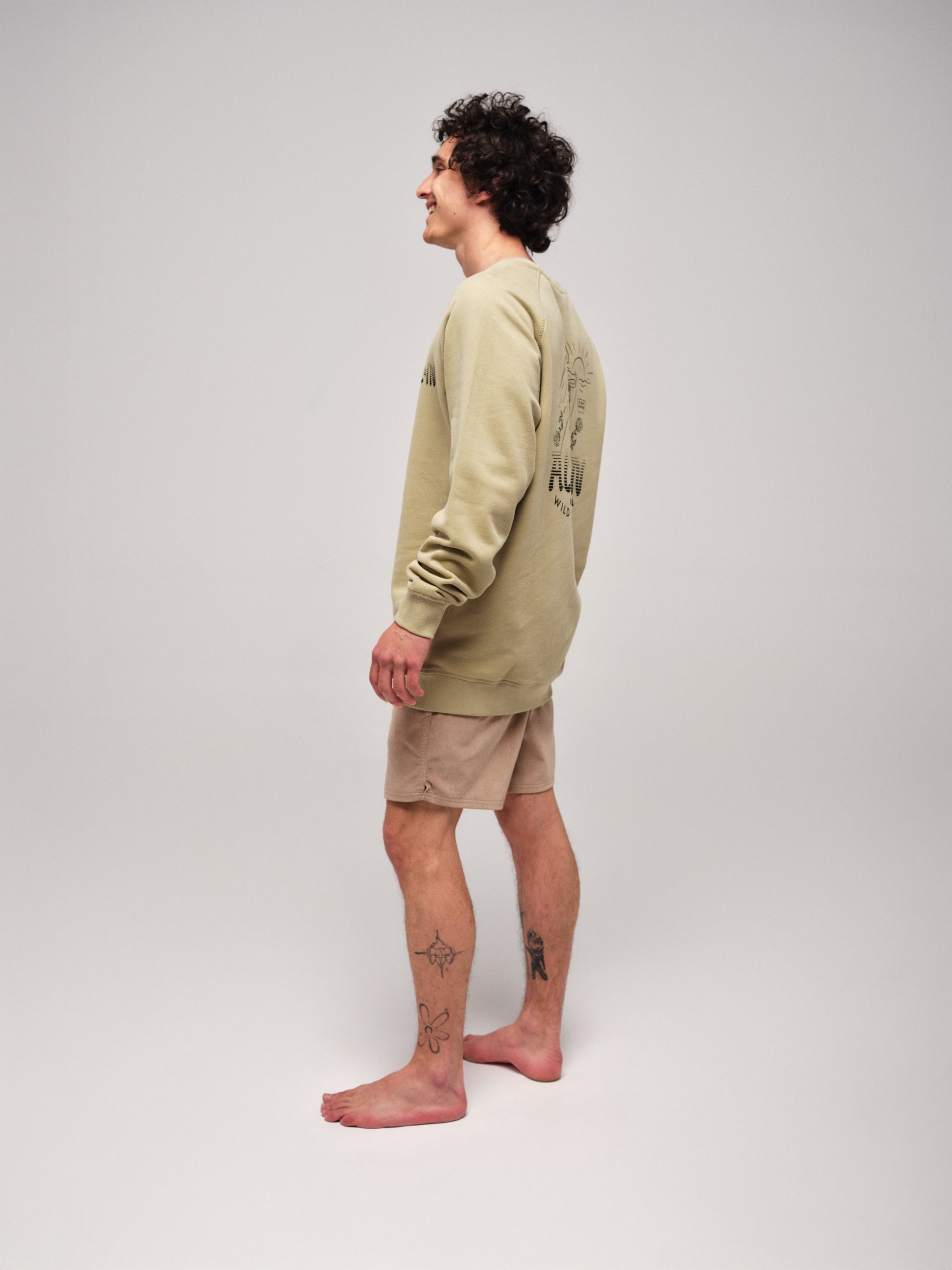 Sweat Shirt Organic - Tiger Kaki L