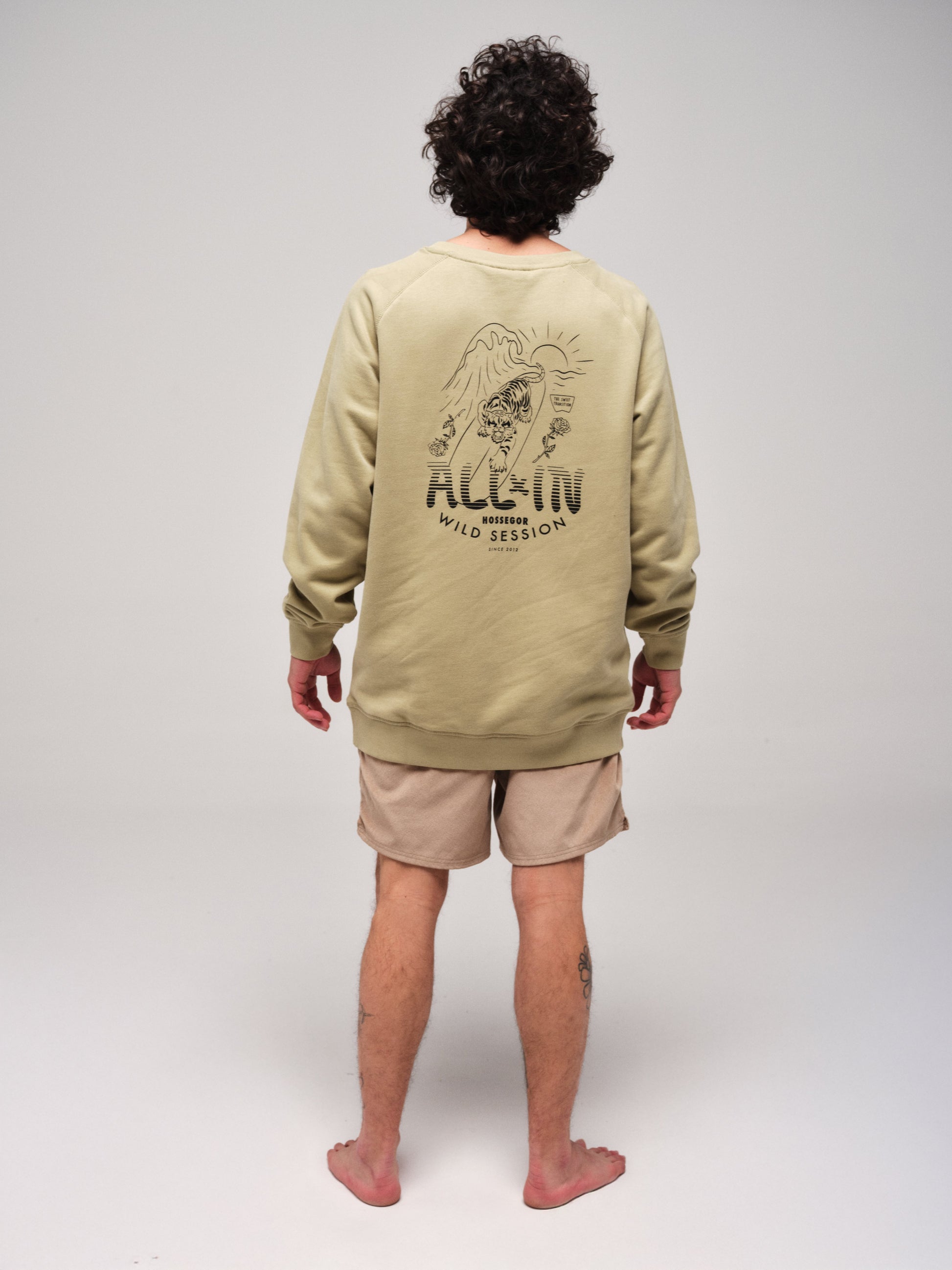Sweat Shirt Organic - Tiger Kaki L