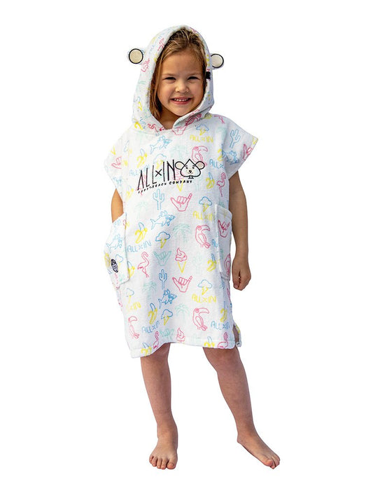 Poncho - Neon / Geel 3-6 jaar