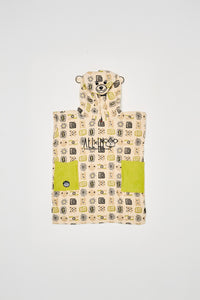 Poncho para niños de 3 a 6 años - Botswana / Verde