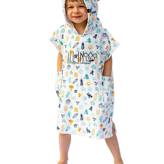 Poncho - Baby strand 3-6 jaar