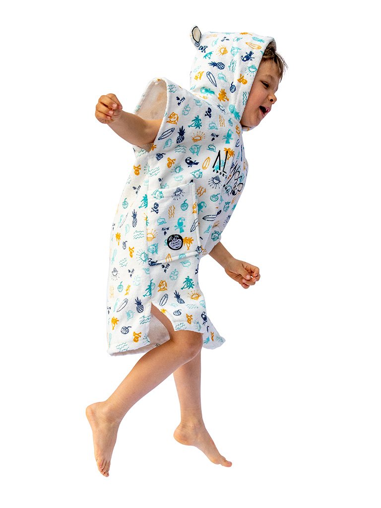 Poncho - Baby strand 3-6 jaar