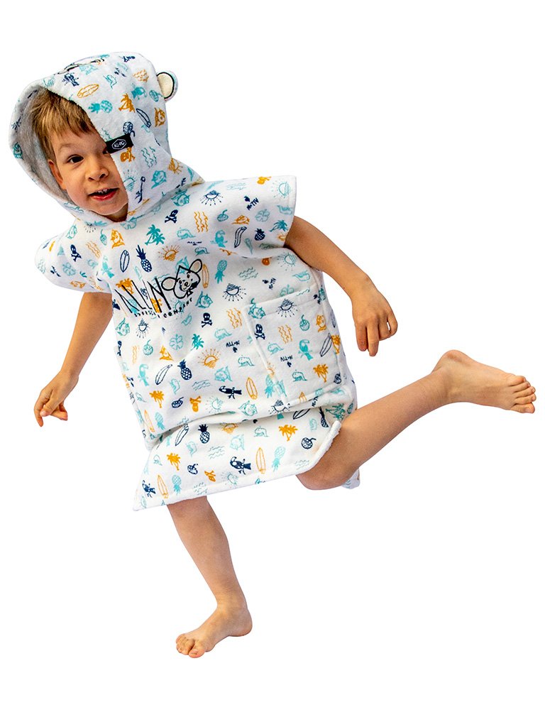 Poncho - Baby strand 3-6 jaar