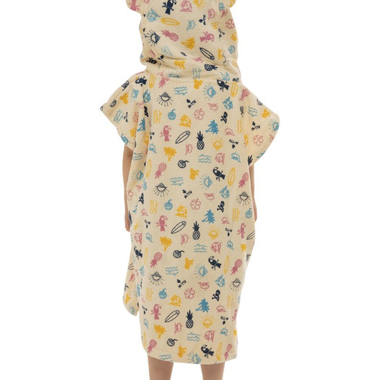 Poncho - Baby Strand Roze 3-6 jaar