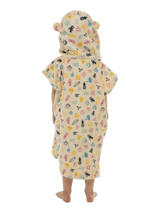 Poncho - Baby Strand Roze 3-6 jaar