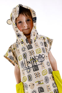 Poncho enfant 3 à 6 ans - Botswana / Vert
