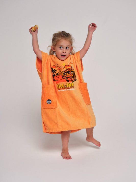 Baby Poncho - Hoody Car 3-6 jaar