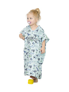 Poncho enfant 3 à 6 ans - SHARKY BLUE