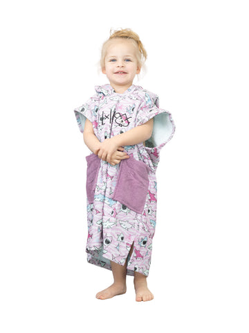 Poncho enfant 3 à 6 ans - SHARKY PINK