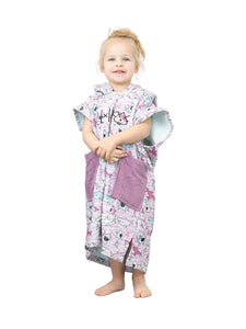 Poncho enfant 3 à 6 ans - SHARKY PINK