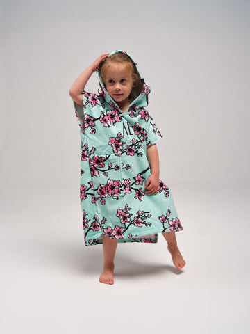 Baby Poncho - Cherry Tree