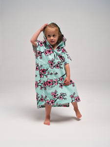 Baby Poncho - Cherry Tree