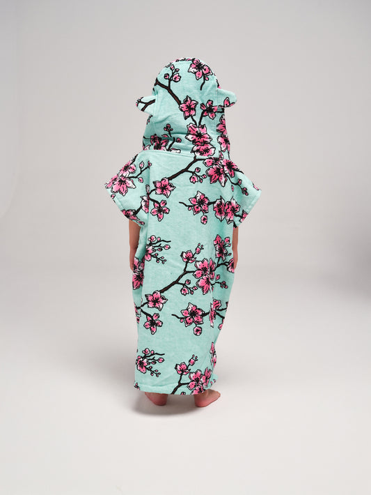 Baby Poncho - Cherry Tree