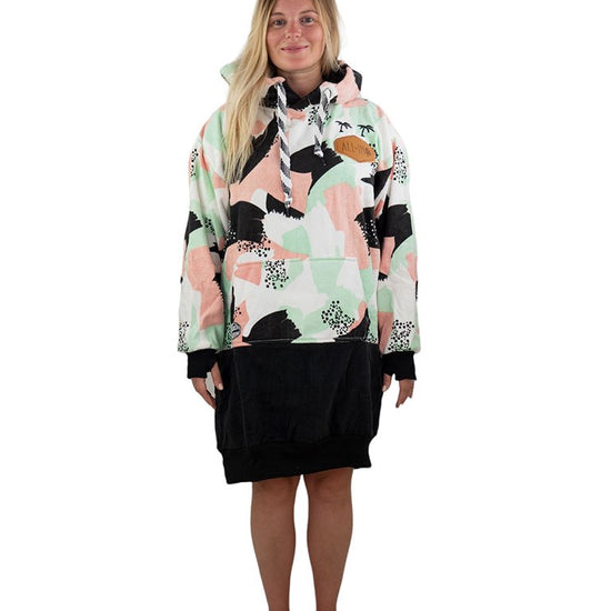 Boyfriend Poncho - Camo Smoke / Black One Size