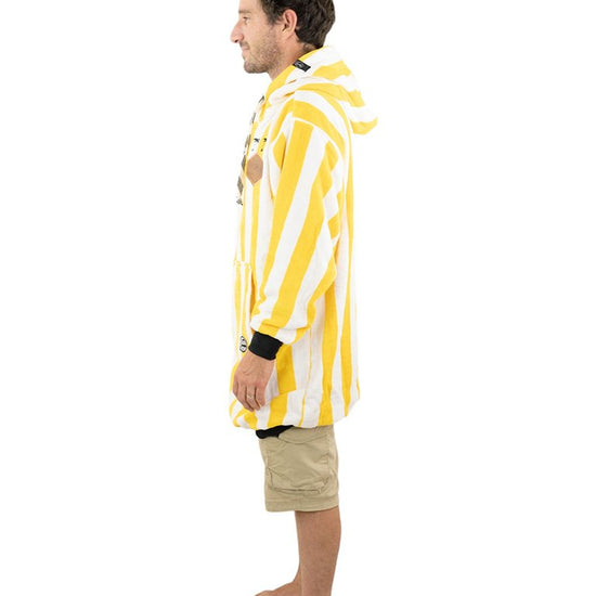 Boyfriend Poncho Jacquard - Good Vibes Zonnig Eén maat