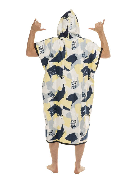 Klassieke Poncho Beach Crew - Camo / Navy Eén maat