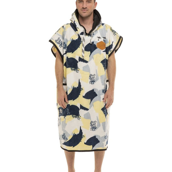 Klassieke Poncho Beach Crew - Camo / Navy Eén maat