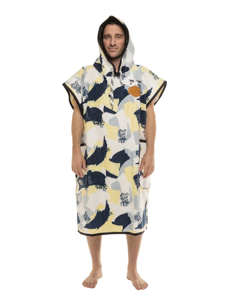 Klassieke Poncho Beach Crew - Camo / Navy Eén maat