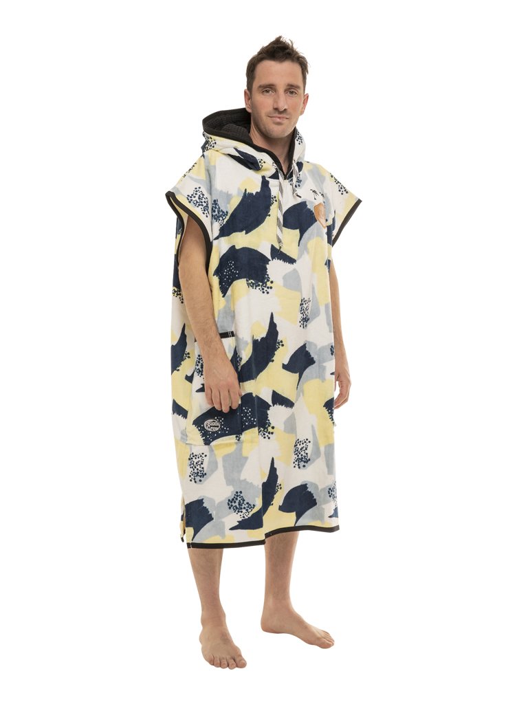 Klassieke Poncho Beach Crew - Camo / Navy Eén maat