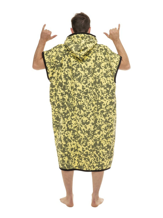 Classic Poncho Beach Crew - Camo Smoke / Black Waffle Talla única