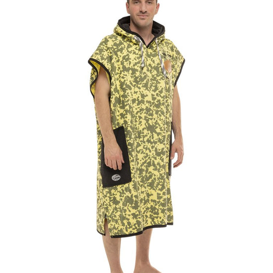 Classic Poncho Beach Crew - Camo Smoke / Black Waffle Talla única