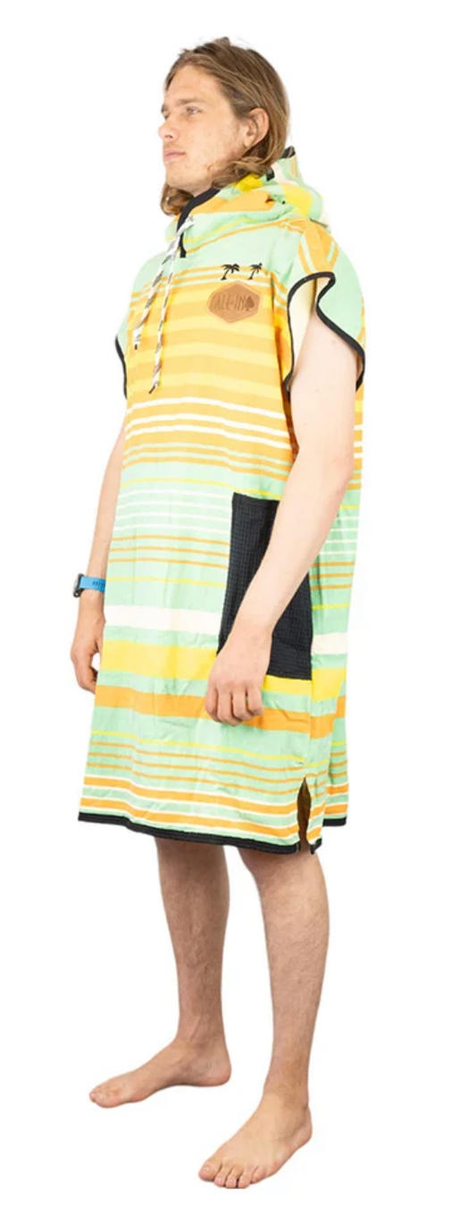 Poncho con capucha para adulto - Rayas