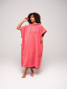 Poncho con capucha para adulto - Tea Rose