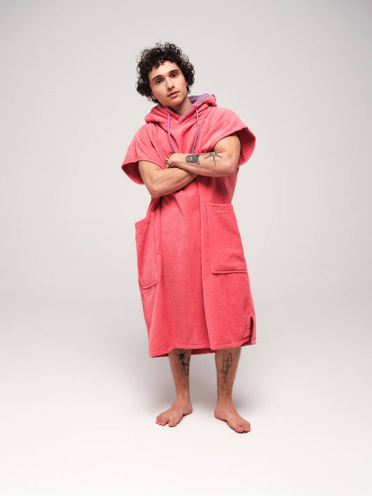 Poncho Clásico Flash - Rosa Té Talla Única