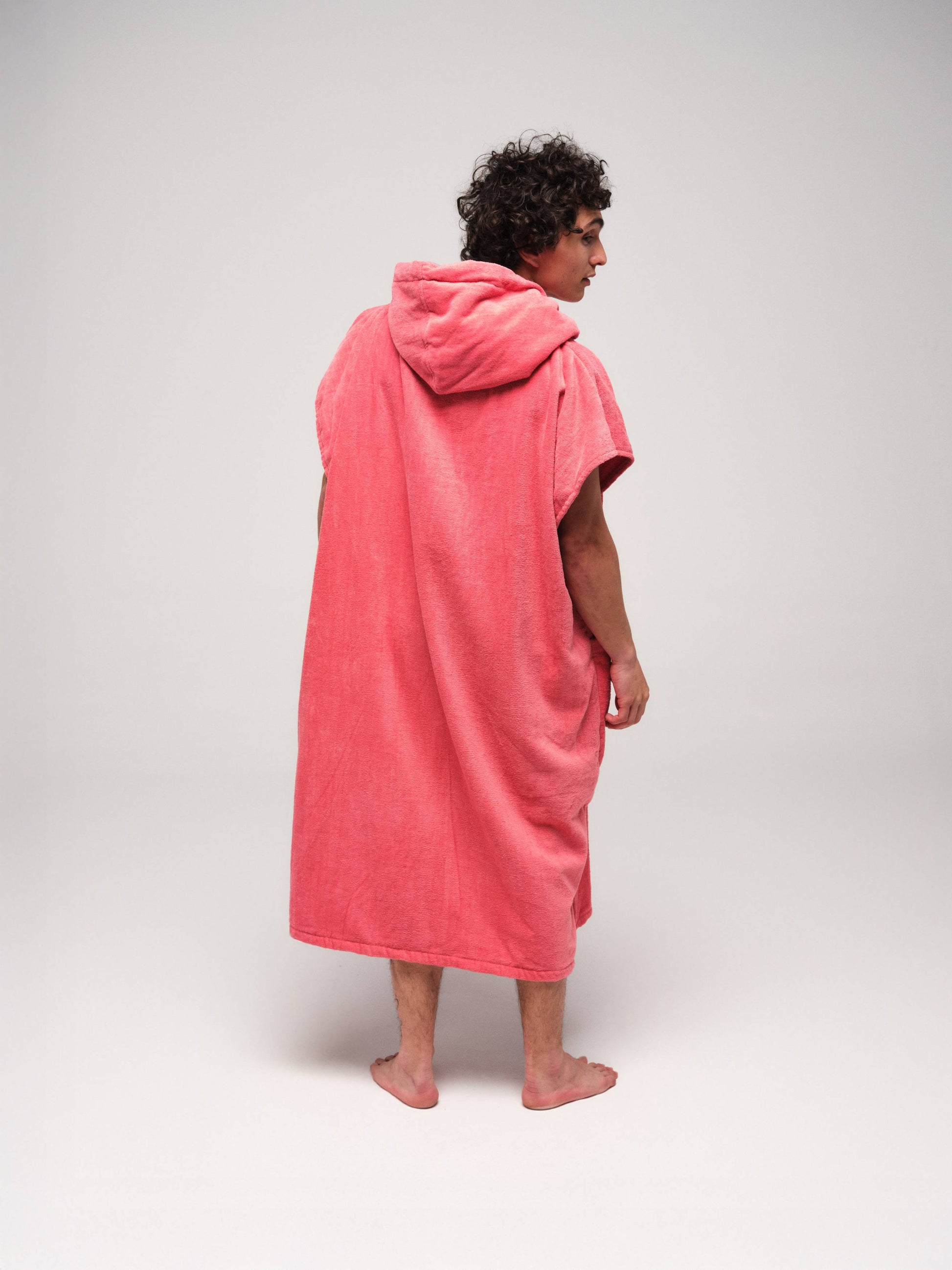 Klassieke Poncho Flash - Theeroos Eén maat