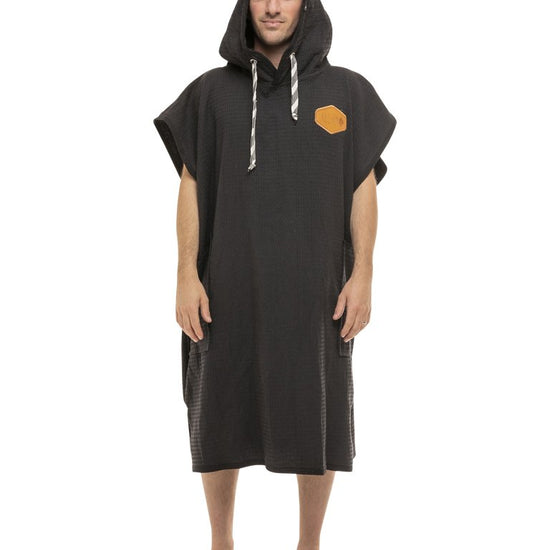 Poncho Waffle - Negro Waffle Talla única