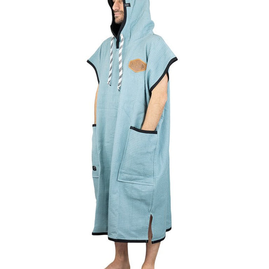 Waffle Poncho - Night Blue Waffle One Size
