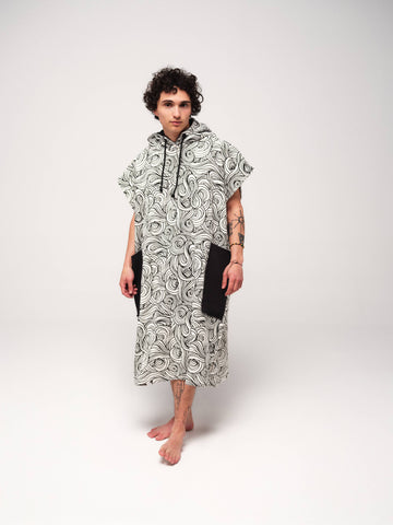 Poncho Classic Beach Crew - Japonés Talla Única
