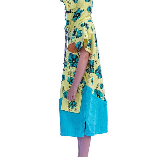 Junior Poncho - Coquelicot / Aqua 9-16 ans