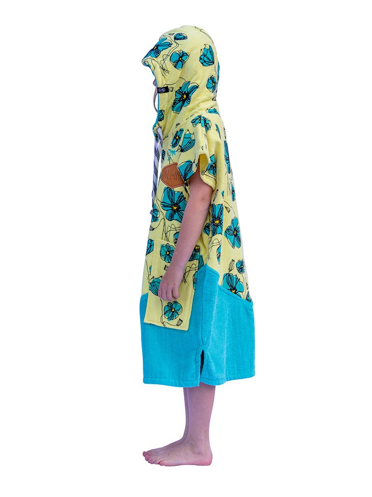 Junior Poncho - Coquelicot / Aqua 9-16 ans