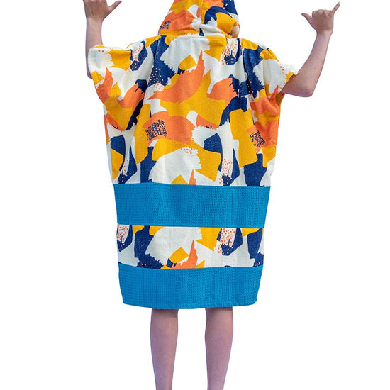 Junior Poncho - Camo Sunny / Navy Waffle 9-16 ans