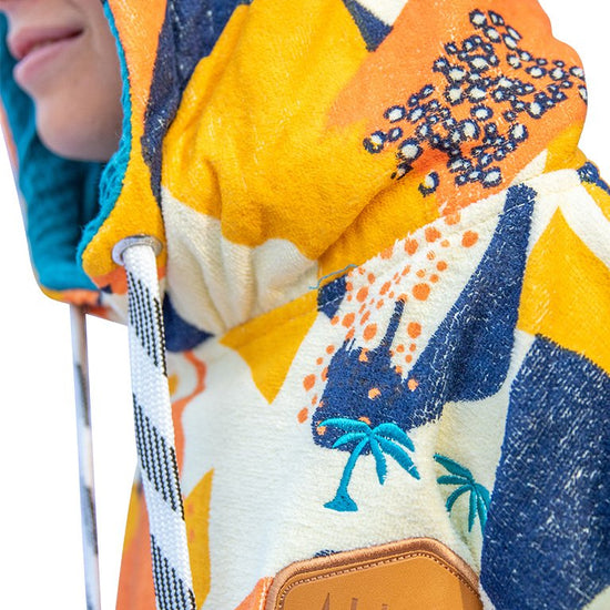 Junior Poncho - Camo Sunny / Navy Waffle 9-16 ans