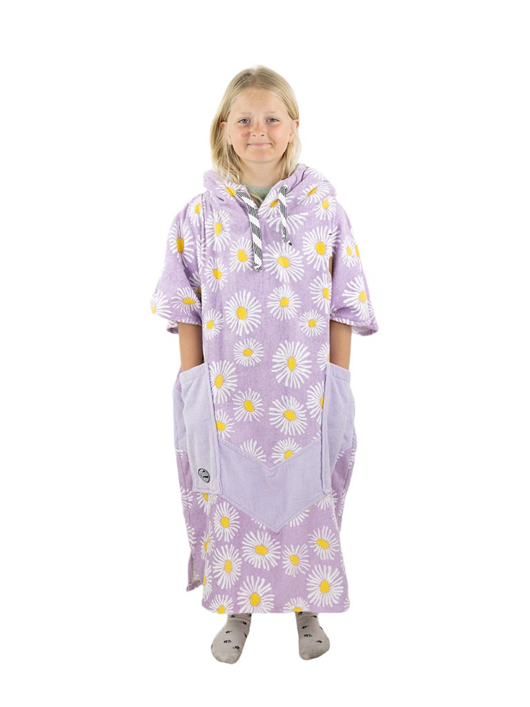 V Poncho Junior - Flower Power 9-15 ans