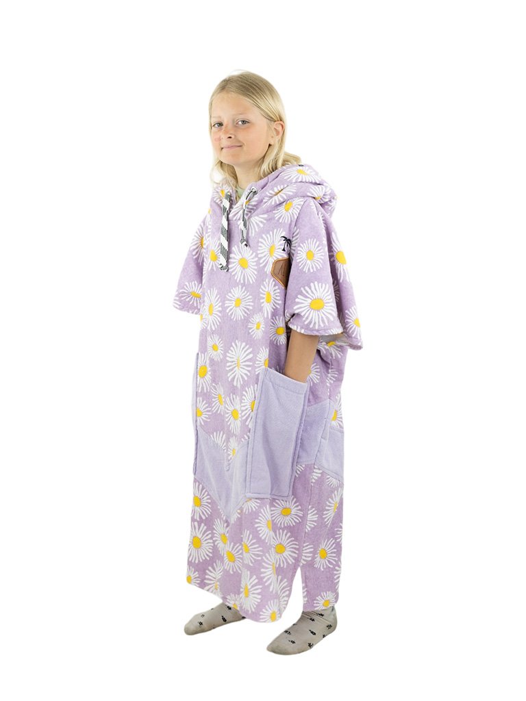 V Poncho Junior - Flower Power 9-15 ans