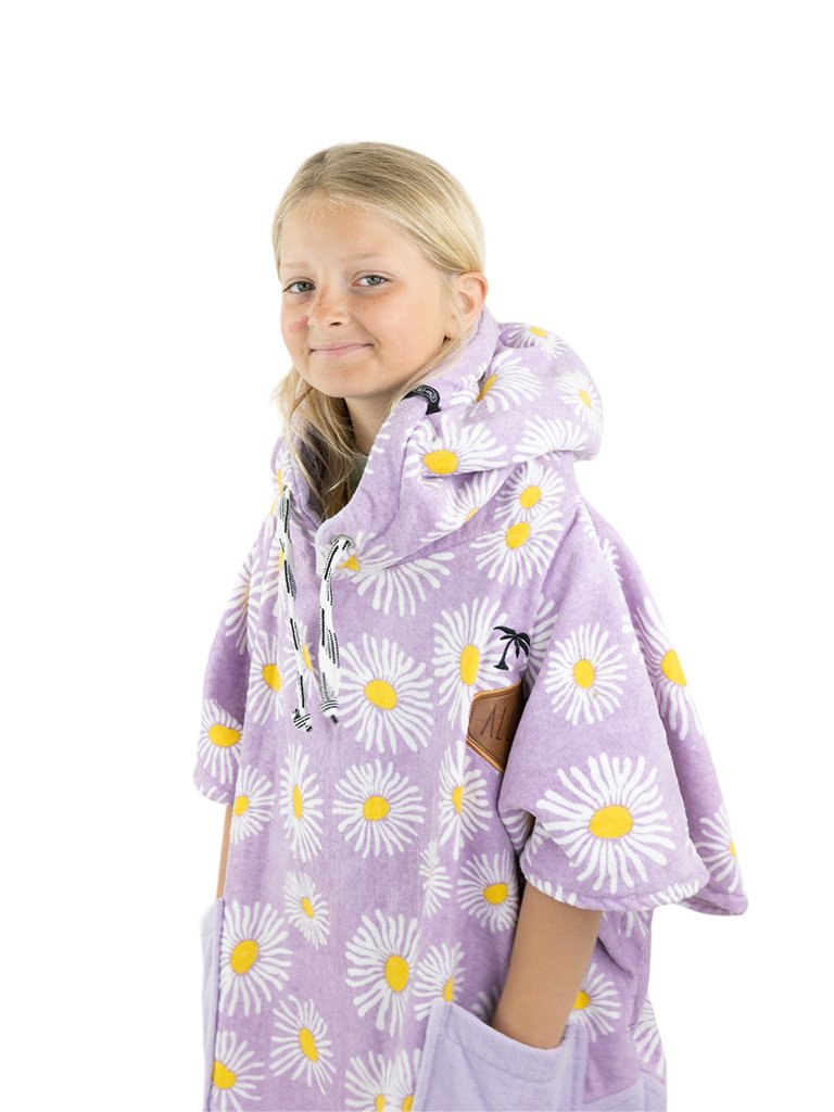 V Poncho Junior - Flower Power 9-15 ans