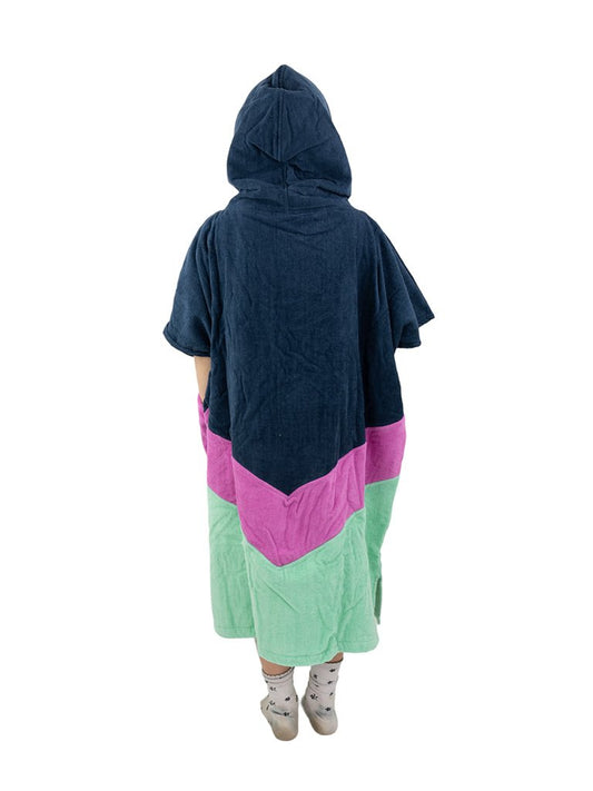 V Poncho Junior - Grey Blue Parma 9-15 years
