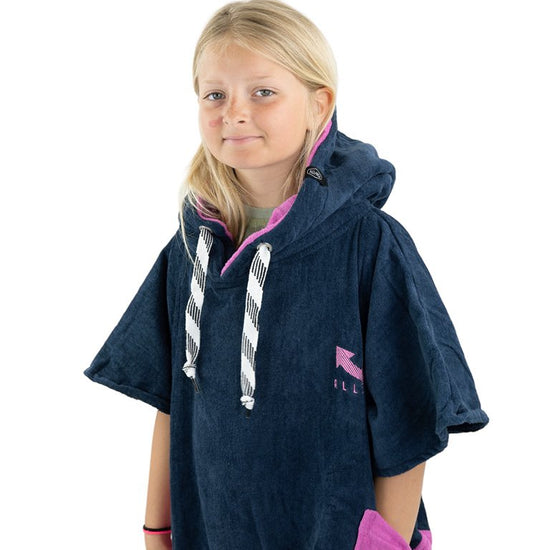 V Poncho Junior - Grey Blue Parma 9-15 years