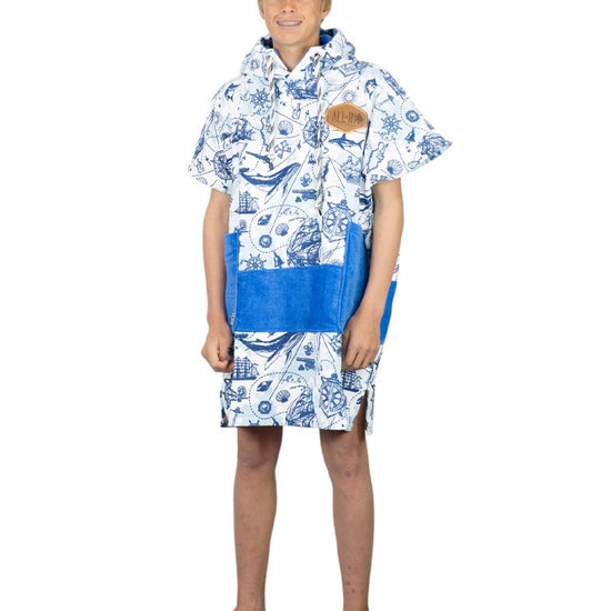 Junior Poncho - Marine 9-15 ans