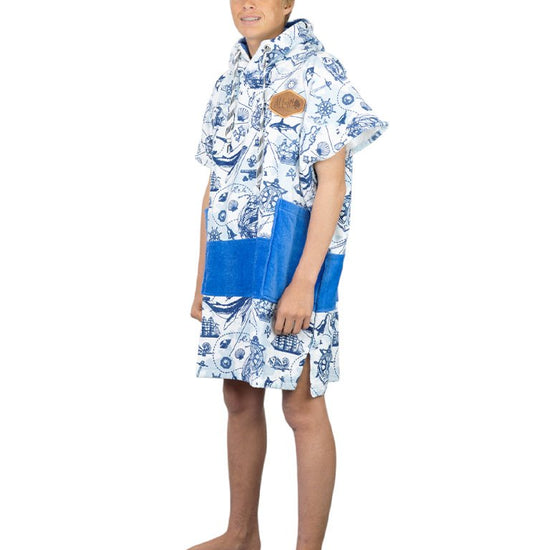 Junior Poncho - Marine 9-15 ans